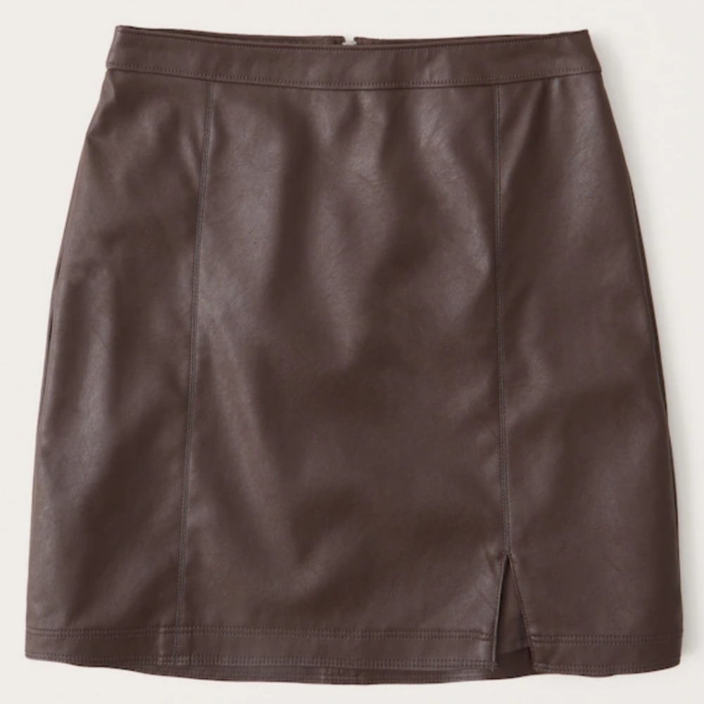 Abecrombie Vegan Leather Mini Skirt XS